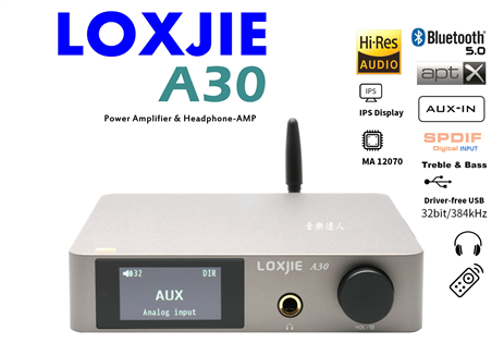 廣受國外好評 LOXJIE A30 D類 擴大機 德國英